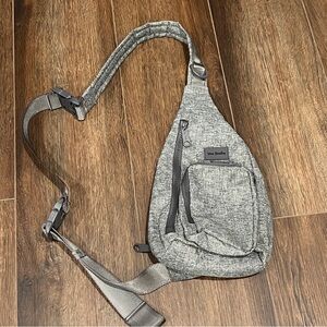 Vera Bradley Heathered Gray Belt Slingback